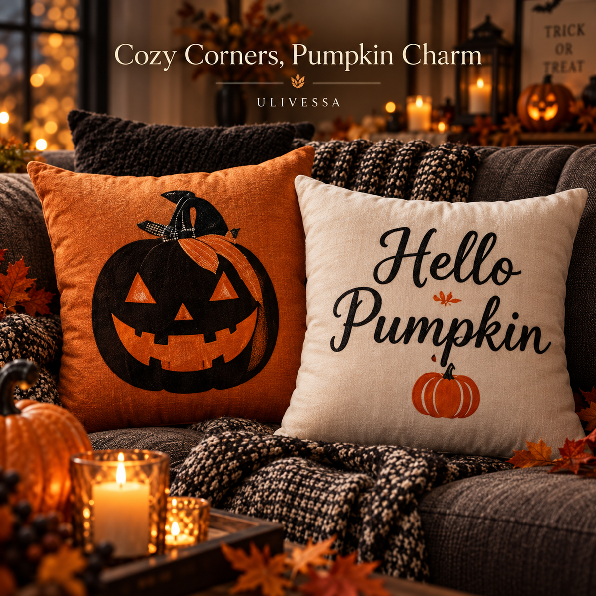 Ulivessa®|Pumpkin Throw Pillow Covers