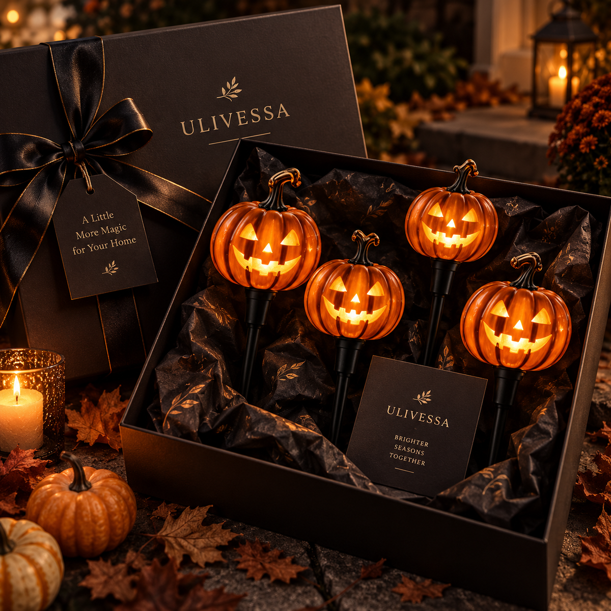 Ulivessa®|Pumpkin Garden Stakes (Lawn Lights)