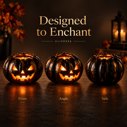 Ulivessa®|Midnight Pumpkin Candle Holder