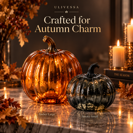 Ulivessa®|Vintage Glass Pumpkin Decor Set