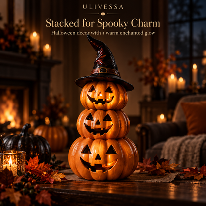 Ulivessa®|Witch Hat Pumpkin Stack Decor