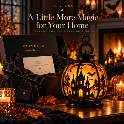 Ulivessa®|Haunted Manor Pumpkin Lantern