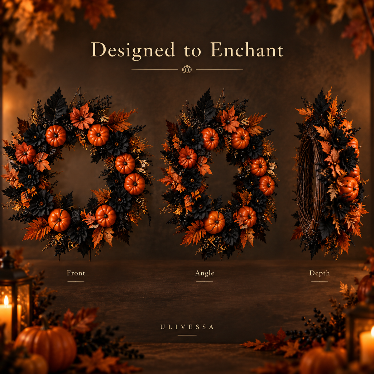 Ulivessa®|Halloween Pumpkin Wreath