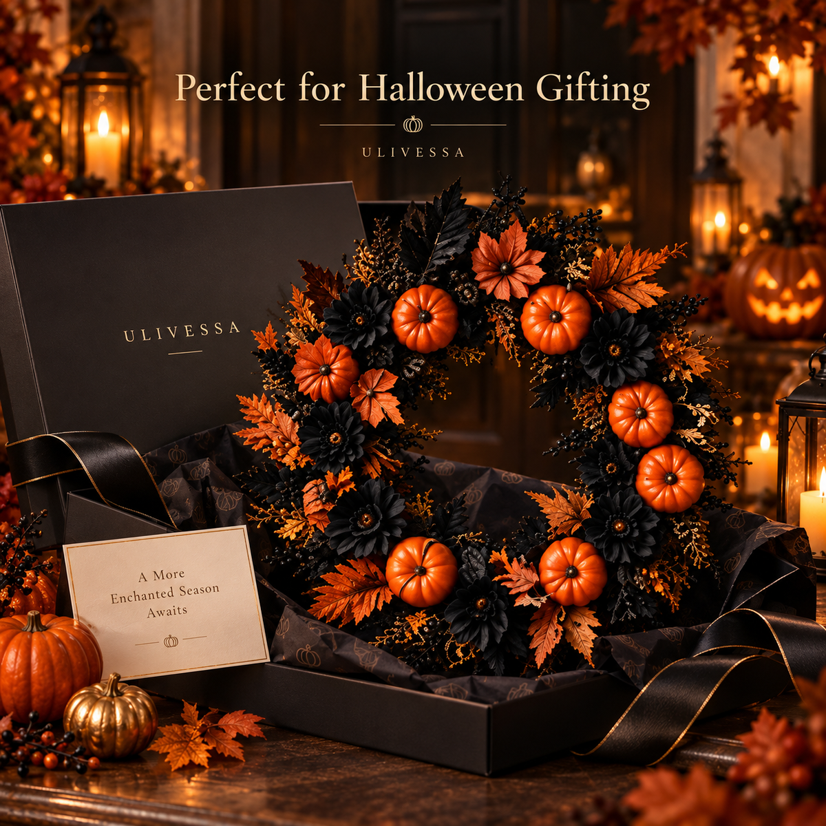 Ulivessa®|Halloween Pumpkin Wreath